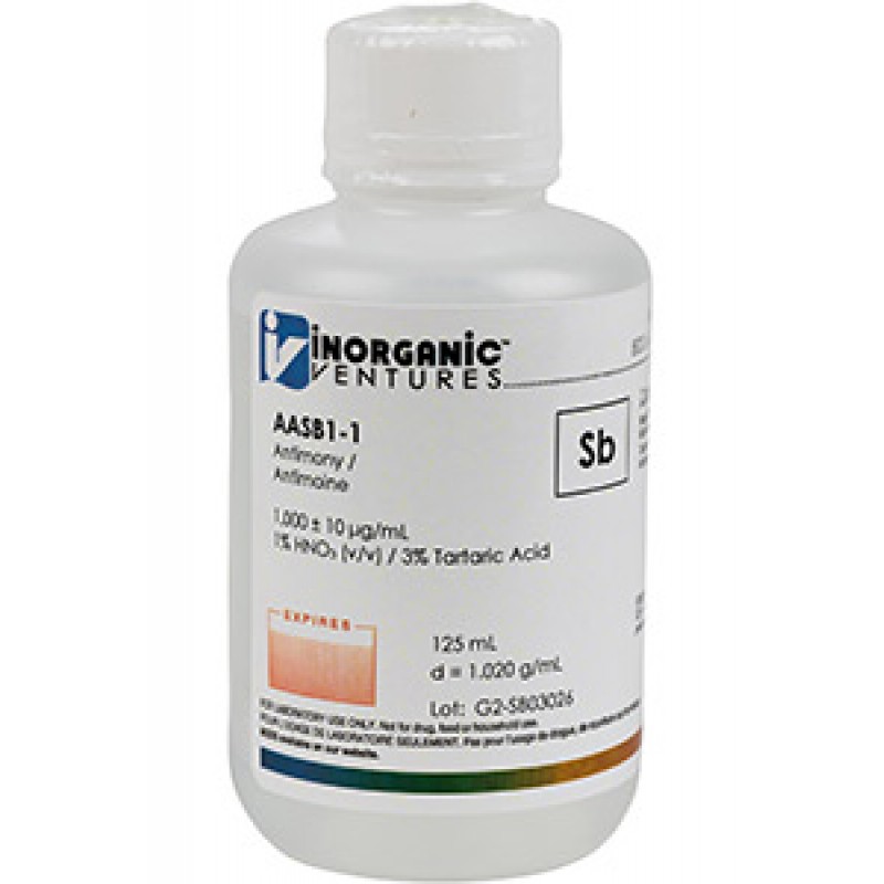 1000 ppm (µg/mL) Antimony for AA